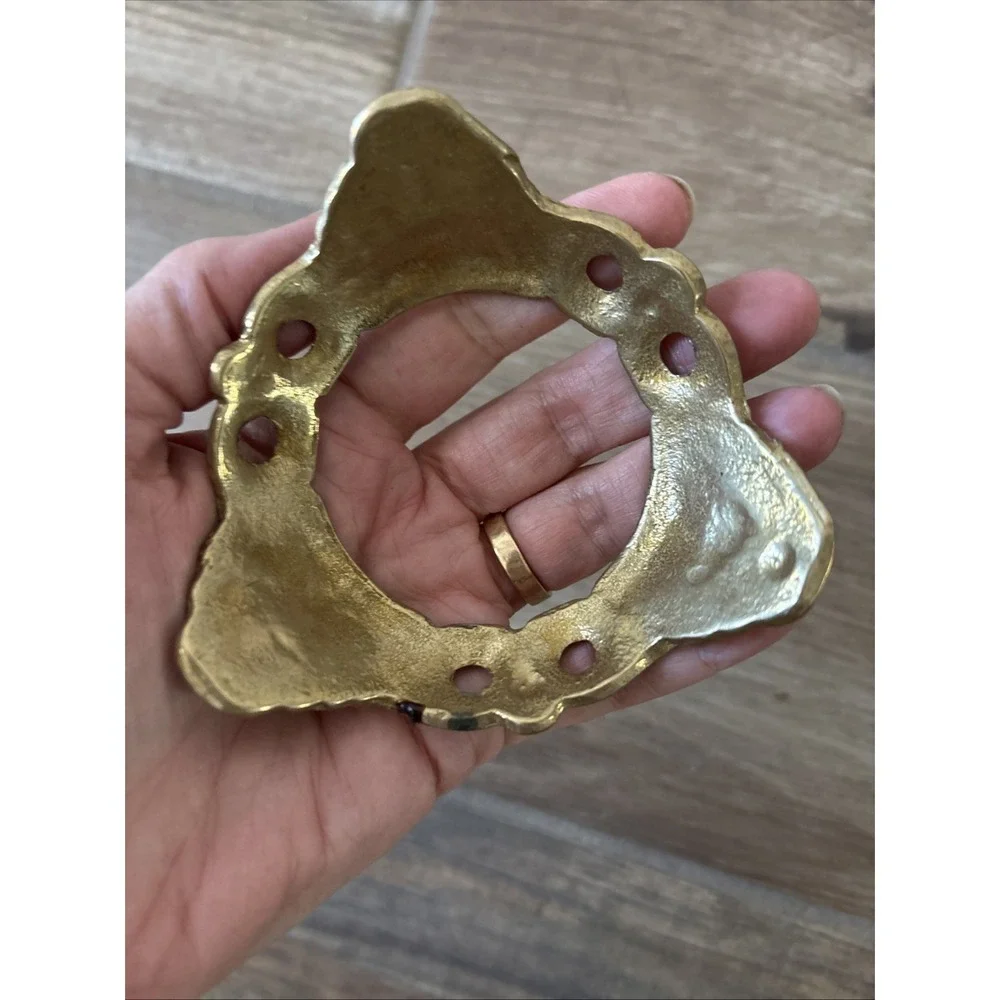 Vintage‎ Brass Candle Holder 3 Legs